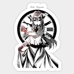 Vintage clock Evergarden Sticker